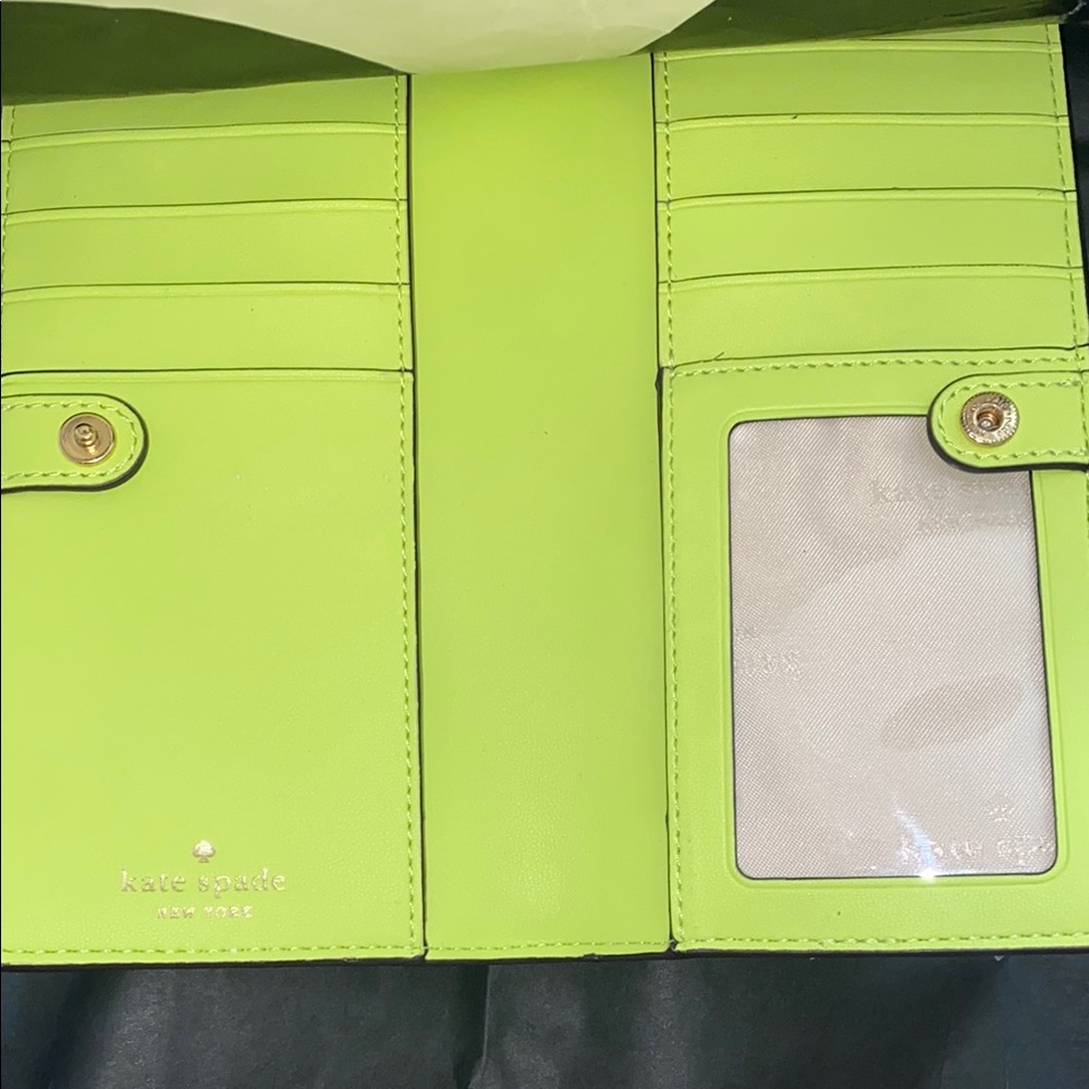 Kate Spade Lime Slush Wallet NWT - Picture 3 of 8